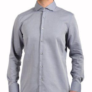 Hugo Boss Men's "Jason " Slim Fit Geometric Print Long Sleeve Dress Shirt